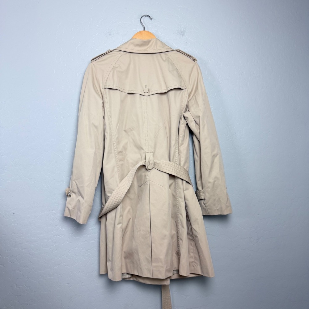 Talbots Woman Beige Double Breasted Trench Coat 16W NWT 237177 - Picture 4 of 11